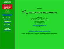 Tablet Screenshot of dixiegreenpromotions.com
